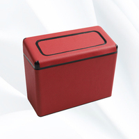 Vente en gros Carclean Poubelle latérale de voiture et porte-gobelet 4 couleurs en cuir PU, design professionnel/luxe, en matériau PP, suspendu pour véhicule