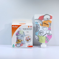 Pochette de nourriture pour bébé à bec réutilisable Squeeze