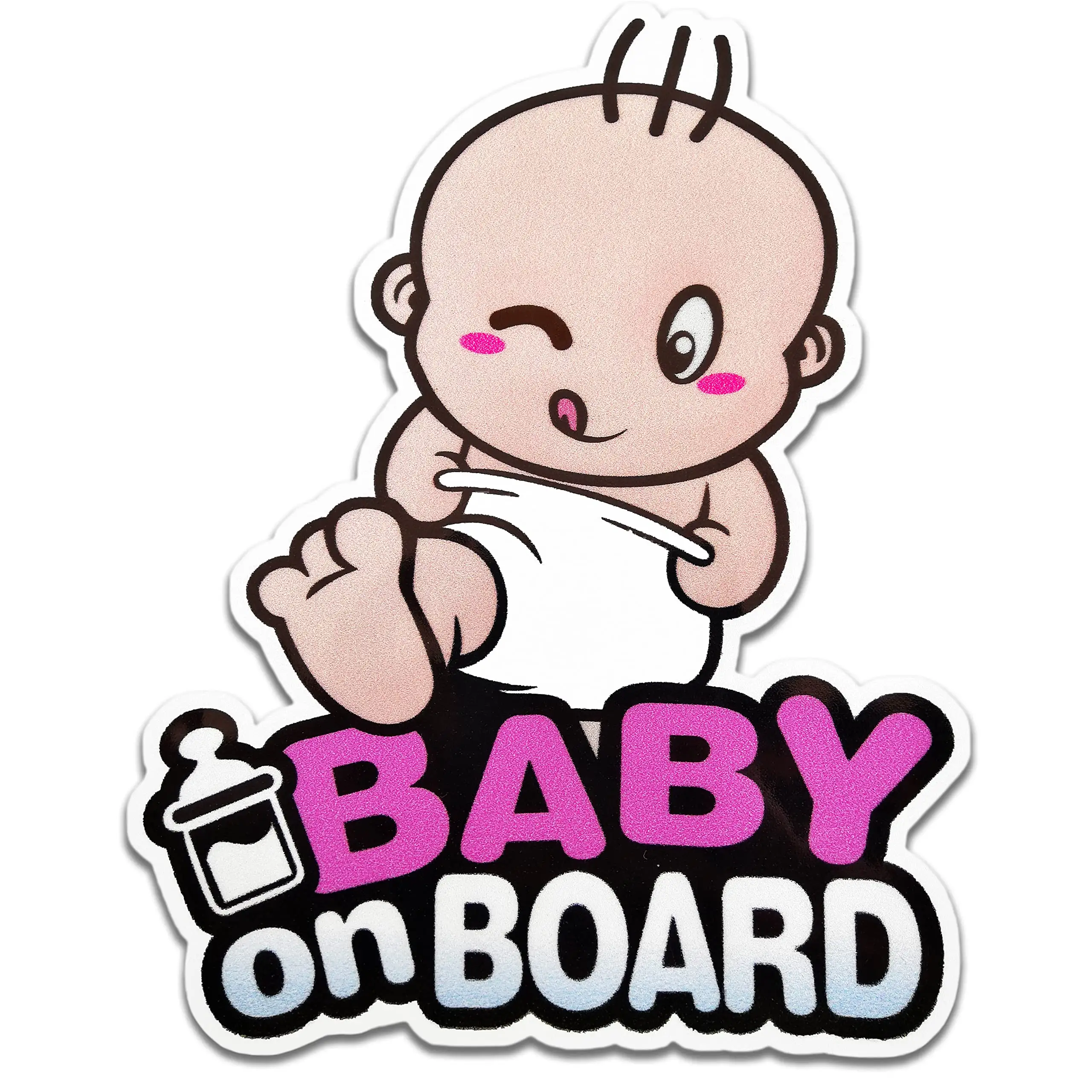 Custom Baby On Board Sticker for Cars Funny Car Stickers Sticker for Laptop Ipad Window Wall Car Truck Motorcycle