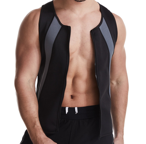 Oferta Especial: Chaleco Moldeador de Cintura con Cremallera para Hombre, Diseño Racerback, Compresión, Soporte Postural para Entrenamiento, Color Negro - Product Image 4