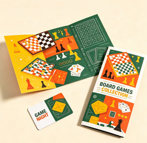 Manual de Instrucciones de Papel Reciclable Ecológico Personalizado para Juegos de Cartas, Manual de Instrucciones Personalizado para Juegos de Mesa - Product Image 1