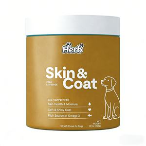 Suplemento para la Piel y el Pelaje de Perros de Marca Privada OEM/ODM con Colágeno, Biotina y Vitamina C que Ayuda a Mantener una Piel Normal - Product Image 1