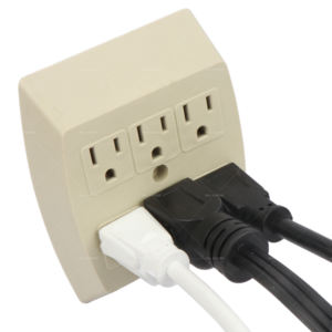 Linsheng çok fiş 6 Outlet genişletici, çoklu şarj genişletici, ofis ev seyahat Listed listelenen için monte duvar dokunun - Product Image 4