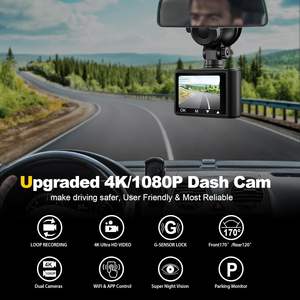 Mini Cámara de Coche Portátil de Alta Calidad 4K con Doble Lente Delantera/Trasera, Visión Nocturna, WiFi, Pantalla IPS de <span class=keywords><strong>2</strong></span>.0 Pulgadas, Gran Angular de 170°, GPS, WDR - Product Image 5