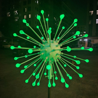 Nouvelles lumières LED en forme de pissenlit, blanc chaud, lumières florales, décoration de Noël, paysage, décorations de fête pour mariage