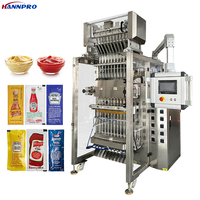 HANNPRO Machine d'emballage de liquide à plusieurs voies Sachet de shampooing Après-shampooing Ketchup Honey Machine d'emballage de liquide