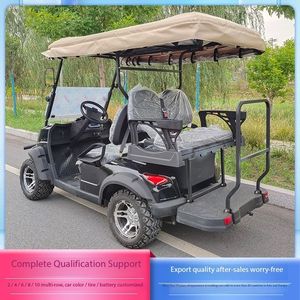Nuevo coche turístico eléctrico, carrito de golf de cuatro ruedas, oficina de ventas de turismo escénico, propiedad de fábrica, coche de recepción de hotel - Product Image 5