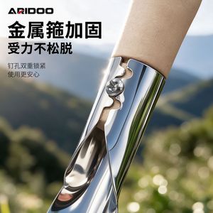 พลั่วปลูกต้นไม้สแตนเลส Airi Shield ด้ามไม้ ใบมีดแหลมแคบ สำหรับทำสวนบนระเบียง - Product Image 4