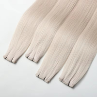Extensions de cheveux humains invisibles à trame plate Genius Weft – Vente en gros de mèches de cheveux humains vierges bruts à cuticules intactes – Perruque