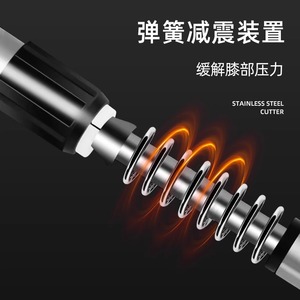 Bastón de trekking XINMEITE de fibra de carbono ultraligero plegable con absorción de impactos para senderismo y escalada - Product Image 1