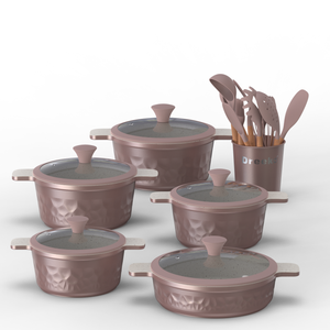 Ensemble de casseroles antiadhésives très vendues 20/24/28/32 cm et une marmite peu profonde de 28 cm pour la cuisine - Product Image 2