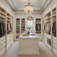 Armoire moderne CBMmart, dressing de luxe sur mesure, armoire blanche en bois, mobilier de chambre à coucher, organisateur d'armoire complet