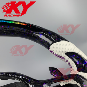 Accesorios Interiores Personalizados, Levas de Cambio Magnéticas con LED RPM, Volante de Fibra de Carbono Forjada y Cuero Genuino para BMW G - Product Image 4