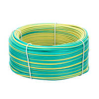 Câble d'alimentation électrique en cuivre Sheng an à un seul conducteur 1*1MM2, isolation en PVC, câble flexible RV, utilisation en hauteur, vert-jaune 750V