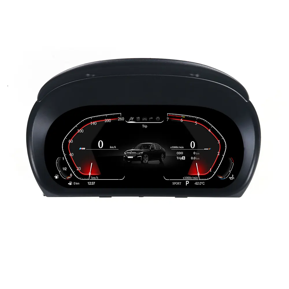 12.3'' Conjunto de instrumentos digitais para BMW série 3 E90 E91 E92 2005-2012 Sistema Linux Velocímetro do painel do carro Tacho