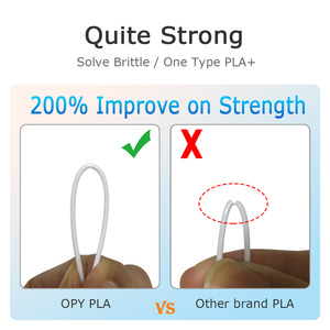 Filamento PLA para impresora 3D OPY Pro Plus <span class=keywords><strong>de</strong></span> alta calidad, negro, gris y blanco, 1,75 mm, 1 kg, certificado RoHS, tolerancia - Product Image 3