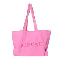 Sac fourre-tout pliable en toile 100% pour femme, grande capacité, idéal pour les courses, le sport ou le week-end, avec logo brodé et poignées en corde