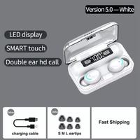 Vente en gros d'écouteurs originaux F9 Tws 9D Hifi Écouteurs sans fil étanches stéréo F9-5 casque F9-5C dans l'oreille BT 5.0 Affichage LED