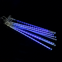 Wasserdichte IP65 Kupfer-LED-Meteorschauer-Pendelleuchte, bunt blinkende Outdoor-Weihnachtsdekoration, hängende Baum-Lichterkette