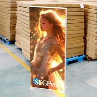 Boîte à lumière LED publicitaire personnalisée Lintel Factory, toile de fond portable, cadre en aluminium ou PVC, tissu rétroéclairé SEG