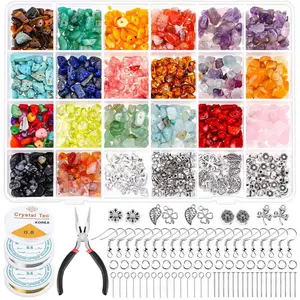 DIY Charm 2mm Glass Small Bracelet Jewelry Making Beads Kits Box For Adults