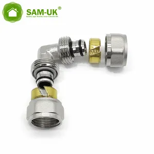 Mangueira rápida montagem metal conector latão tubo 6mm acessórios fabricante e peças de ar cotovelo empurrar pneumático