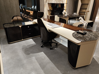 Bureau de direction de luxe pour PDG |    Poste de Travail Personnalisé pour Dirigeant de Bureau - Conception sur Mesure pour Suite de Bureau