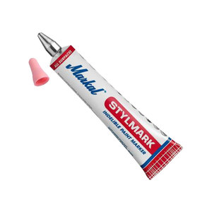 Marqueur industriel à action valve Markal, encre permanente rouge pour usage industriel - Product Image 2