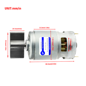 <span class=keywords><strong>Motor</strong></span> de reducción de vibración de imán permanente con cepillo de alto Torque 775 12V <span class=keywords><strong>24V</strong></span> para equipo de masajeador - Product Image 5