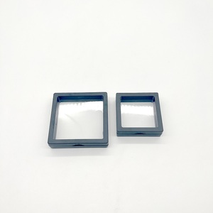 Custom Clear Case Membrane Floating Frame Holder Stand Floating Jewelry Display PE Film Packaging Box