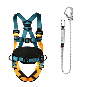 حزام أمان كامل للجسم للعمل على ارتفاعات عالية، خماسي النقاط، مصنوع من البوليستر، للحماية من السقوط في مواقع البناء والأنشطة الخارجية والصناعية والإنقاذ. - Product Image 3