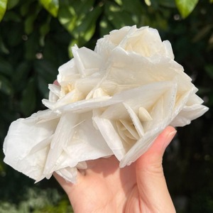 200-300g batu permata spesimen Mineral alami dan kristal Uv reaksi batu kalsit mawar putih untuk dekorasi rumah - Product Image 5