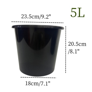 Haute Qualité Grands Pots De Fleurs Ronds Pots De Fleurs En Plastique Seau Rond En Gros Pot De Fleur <span class=keywords><strong>pour</strong></span> L'affichage - Product Image 2