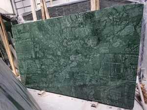 Losas de mármol verde pulido de <span class=keywords><strong>Italia</strong></span> para revestimiento de paredes del hogar, encimeras de Banco de hotel, baldosas y escaleras del hogar - Product Image 3