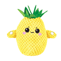 Mainan Edukasi Interaktif Bentuk Nanas Boneka Plush Kustom Terbaik Sensorik Buah Piano Ritmis Sumber Mainan Sensorik MOQ Rendah