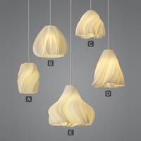 Suspension industrielle moderne de style ferme européenne, blanc chaud, économe en énergie, hauteur réglable, en fer et acrylique, garantie 3 ans