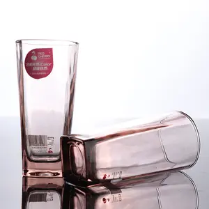 Giá thấp bán buôn Glass Set 6 cái nước uống kính thủy tinh màu ly cốc cà phê