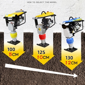 Werkseitig 5,5 PS Stampfer Rammer Compactor Maschine Benzin Vibrations Rammer für Aushub Backfill Pressing - Product Image 6