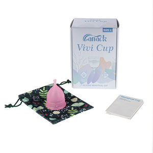 Taza <span class=keywords><strong>Menstrual</strong></span> <span class=keywords><strong>plegable</strong></span> de fábrica, dispositivo médico de silicona para mujeres - Product Image 3