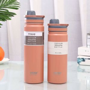 TYESO Vacuum Insulated Bottle 25oz Stainless Steel Double Wall Thermos Travel Water Flask Minimalist Design - Product Image 5