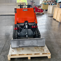 Mini Skid Steer Loader Efisiensi Tinggi dengan Chassis Beroda Rantai dan Bucket untuk Perawatan Properti, Pengiriman Cepat