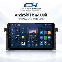 Pour BMW E46 M3 318/320/325/330/335 1998 - 2006 Autoradio Android 15 Lecteur DVD Carplay Android Auto GPS Autoradio