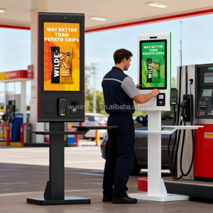 Wuxin thanh toán tự dịch vụ kiosk POS hệ thống màn hình cảm ứng đặt hàng máy thanh toán kiosk với máy in máy quét - Product Image 4
