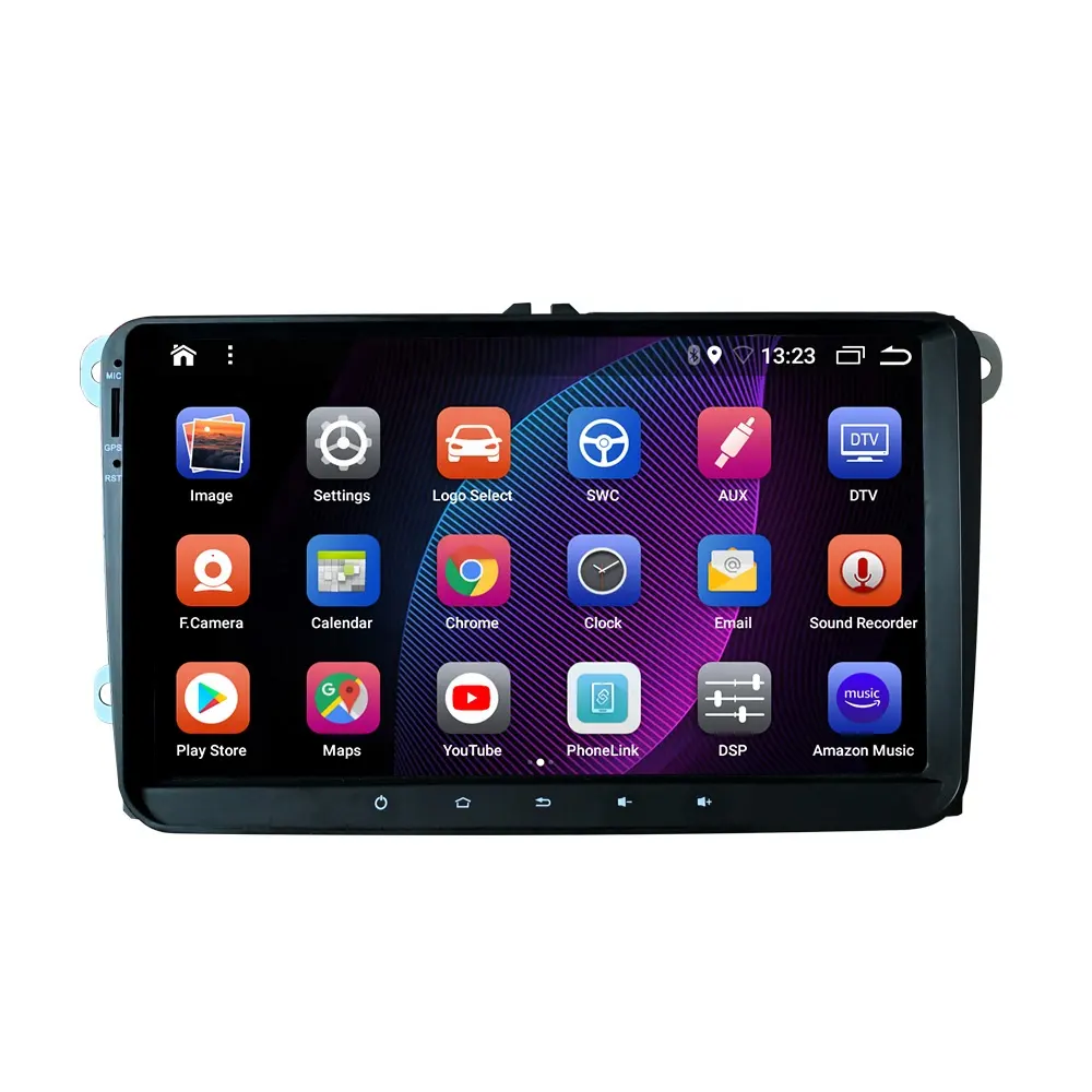 Autoradio 9 ", Android, Navigation GPS, Wifi, lecteur multimédia, enregistreur MP5, 2 Din, pour voiture VW/Volkswagen