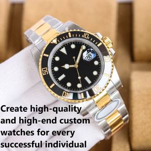 Montre mécanique pour homme haut de gamme, surface miroir saphir, effet lumineux bleu glacé, boîtier en acier inoxydable 316L - Product Image 2