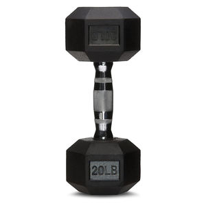 Haltères hexagonaux en caoutchouc pour homme, équipement de musculation, 12.5kg, OEM - Product Image 5