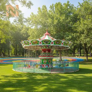 Manège à chaises volantes Nova Rides en fibre de verre et acier, 24 places, équipement de fête foraine pour enfants - Product Image 6