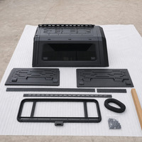 Capot rigide en aluminium pour camion Toyota Tacoma 5FT avec barres transversales de toit et portes latérales verrouillables