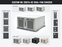 Boîtier PC industriel personnalisé à montage mural, compact, avec ventilateur de refroidissement pour l'IA et l'Edge Computing