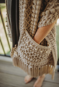 الكروشيه البوهيمي جيب وشاح الكروشيه جيب شال - Product Image 4